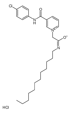 N-(4-chlorophenyl)-1-[2-(dodecylamino)-2-oxoethyl]pyridin-1-ium-3-carboxamide,chloride结构式