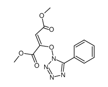 dimethyl 5-phenyl-1-tetrazolyloxy-1,2-ethylenedicarboxylate结构式
