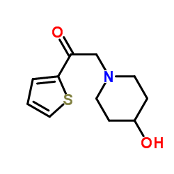 2-(4-Hydroxy-piperidin-1-yl)-1-thiophen-2-yl-ethanone picture