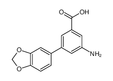 3-Amino-5-(3,4-Methylenedioxyphenyl)benzoic acid Structure