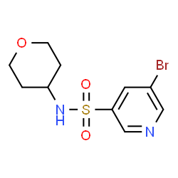 5-bromo-N-(tetrahydro-2H-pyran-4-yl)pyridine-3-sulfonamide picture