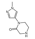 1-(1-methyl-1H-pyrazol-4-yl)piperazin-2-one结构式