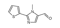 3-methyl-2-thiophen-2-yl-3H-imidazole-4-carbaldehyde结构式