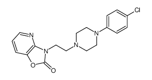 3-[2-[4-(4-chlorophenyl)piperazin-1-yl]ethyl]-[1,3]oxazolo[4,5-b]pyridin-2-one Structure