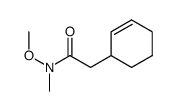 2-(cyclohex-2-en-1-yl)-N-methoxy-N-methylacetamide结构式