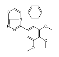 5-phenyl-3-(3,4,5-trimethoxyphenyl)-[1,3]thiazolo[2,3-c][1,2,4]triazole Structure