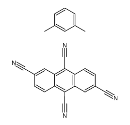 anthracene-2,6,9,10-tetracarbonitrile compound with m-xylene (1:1)结构式