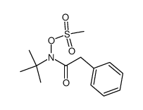 N-(mesyloxy)-N-tert-butylphenylacetamide结构式