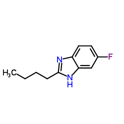 1H-Benzimidazole,2-butyl-5-fluoro-(9CI)结构式