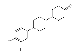 4-[4-trans-(3,4-Diflourphenyl)-cyclohexyl]-cyclohexanon Structure