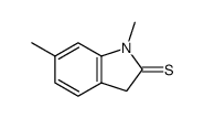 2H-Indole-2-thione,1,3-dihydro-1,6-dimethyl- structure