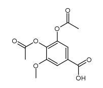 3,4-diacetoxy-5-methoxy-benzoic acid Structure