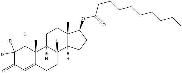 Testosterone-[D3] Decanoate (CertiMass solution)结构式