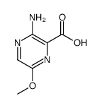 3-氨基-6-甲氧基吡嗪-2-羧酸结构式