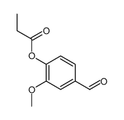 4-FORMYL-2-METHOXYPHENYL PROPIONATE Structure