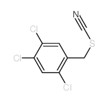 1,2,4-trichloro-5-(thiocyanatomethyl)benzene Structure