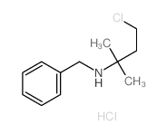 Benzenemethanamine,N-(3-chloro-1,1-dimethylpropyl)-, hydrochloride (1:1) Structure