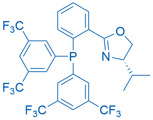 S)-2-(2-(双(3,5-双(三氟甲基)苯基)膦基)苯基)-4-异丙基-4,5-二氢恶唑图片