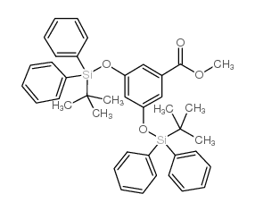 3,5-BIS(TERT-BUTYLDIPHENYLSILYLOXY)BENZOIC ACID METHYL ESTER Structure