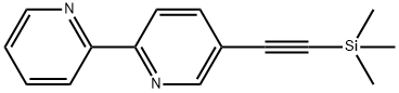 5-[(trimethylsilyl)ethynyl]-2,2'-bipyridine structure