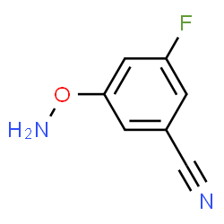 Benzonitrile, 3-(aminooxy)-5-fluoro- (9CI) Structure