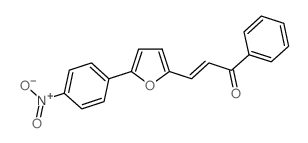 2-Propen-1-one, 3-[5-(4-nitrophenyl)-2-furanyl]-1-phenyl- (en) Structure