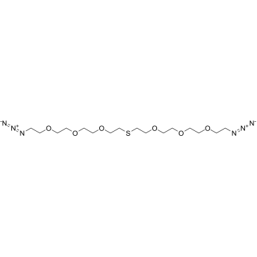 Azdo-PEG3-S-PEG3-Azide Structure