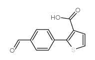 2-(4-Formylphenyl)thiophene-3-carboxylic acid structure