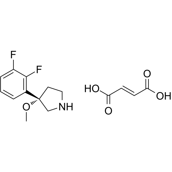 Pirepemat fumarate Structure