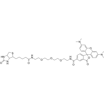 TAMRA-PEG3-biotin结构式