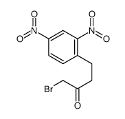 1-bromo-4-(2,4-dinitrophenyl)butan-2-one structure