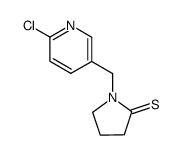 2-Pyrrolidinethione,1-[(6-chloro-3-pyridinyl)methyl]-结构式