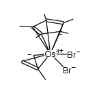 (pentamethylcyclopentadienyl)(η(3)-2-methylpropenyl)dibromoosmium(IV)结构式