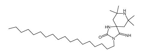 4-imino-7,7,9,9-tetramethyl-3-octadecyl-1,3,8-triaza-spiro[4.5]decan-2-one Structure