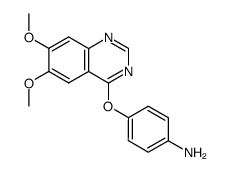 4-[(6,7-dimethoxy-4-quinazolinyl)oxy]aniline Structure