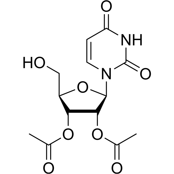 2',3'-Di-O-acetyl-D-uridine structure