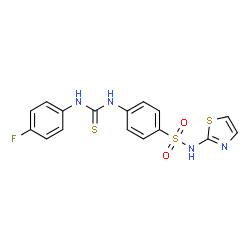 4-({[(4-fluorophenyl)amino]carbonothioyl}amino)-N-1,3-thiazol-2-ylbenzenesulfonamide Structure