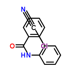 2-Chloro-N-(2-cyanophenyl)benzamide结构式