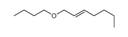 1-butoxyhept-2-ene Structure