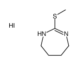 2-methylsulfanyl-4,5,6,7-tetrahydro-1H-1,3-diazepine,hydroiodide结构式