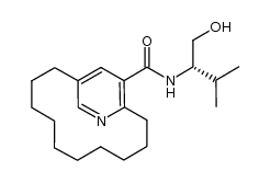 (S)-N-(1-hydroxy-3-methylbutan-2-yl)-1(2,5)-pyridinacycloundecaphane-13-carboxamide结构式