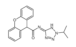 N-(2-propan-2-yltetrazol-5-yl)-9H-xanthene-9-carboxamide Structure