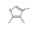 3,4,5-trimethyl-1,3-thiazol-3-ium结构式