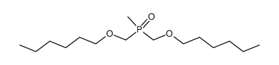 bis-hexyloxymethyl-methyl-phosphane oxide Structure