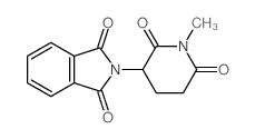 N-METHYL-2-PHTHALIMIDOGLUTARIMIDE Structure