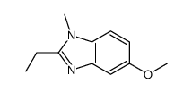 2-Ethyl-5-methoxy-1-methyl-1H-benzimidazole Structure