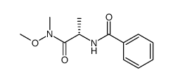 (S)-N-(1-(methoxy(methyl)amino)-1-oxopropan-2-yl)benzamide Structure