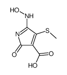 5-(Hydroxyamino)-4-(methylsulfanyl)-2-oxo-2H-pyrrole-3-carboxylic acid Structure