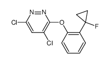 4,6-Dichloro-3-[2-(1-fluorocyclopropyl)phenoxy]-pyridazine结构式