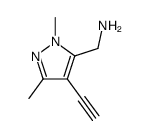 1H-Pyrazole-5-methanamine, 4-ethynyl-1,3-dimethyl- (9CI)结构式